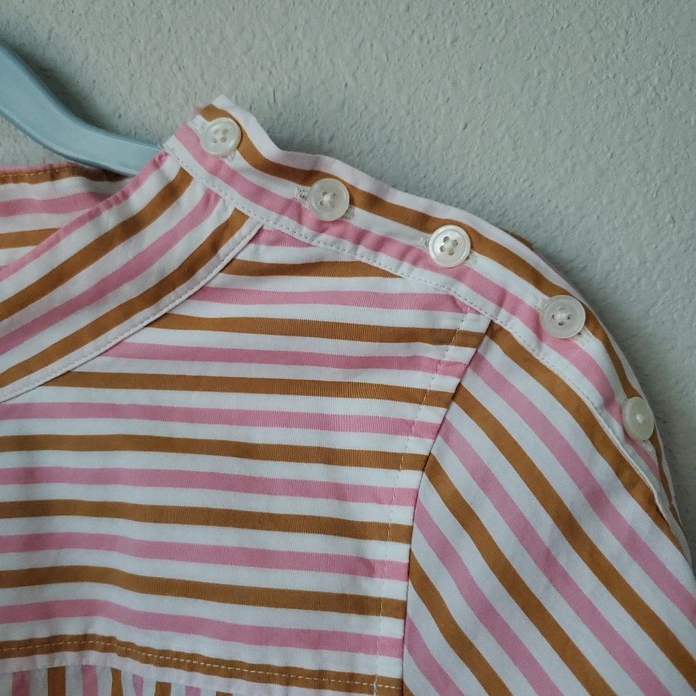 J.Crew Factory Funnel Neck Striped Top - Picture 6 of 9